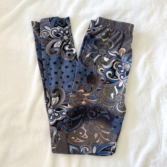 NWT Leggings Depot Floral Tights Leggings - Picture 1 of 3